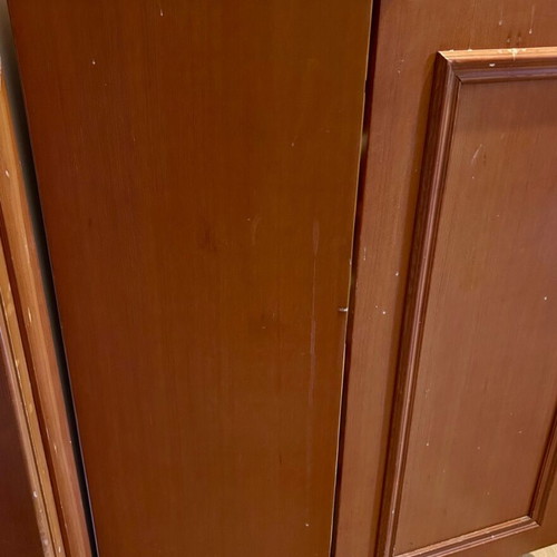 Wall unit cabinet used, plywood and veneer finish