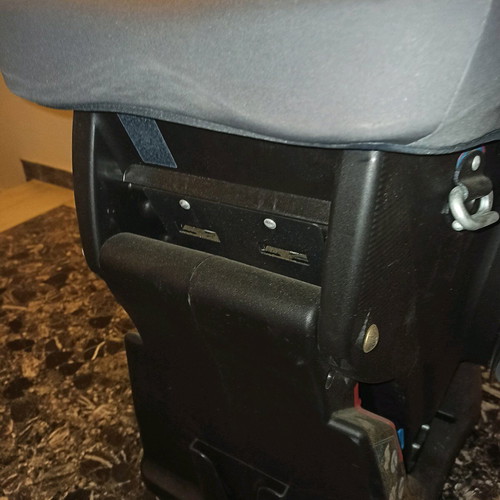 Baby car seat used, red color