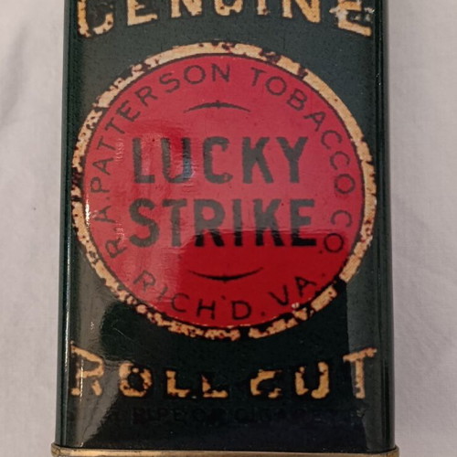Lucky Strike vintage style metal tobacco box used reproduction
