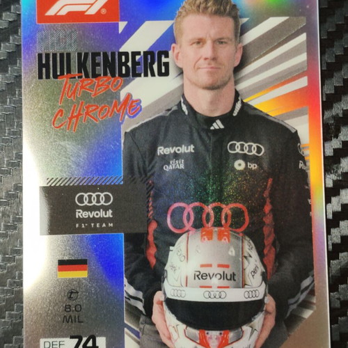 Nico Hülkenberg Turbo Chrome Parallel Card 2026 Topps F1 Turbo Attax