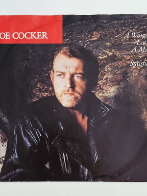 Joe Cocker A Woman Loves A Man Satisfied 7" vinyl single mint