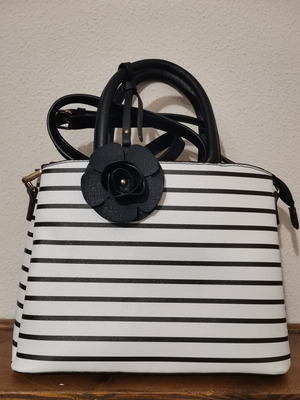 Dancing Days by Banned bag retro style like new, shoulder black-white