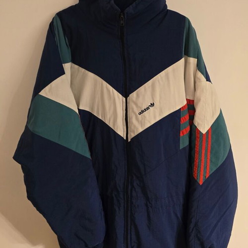 Adidas vintage retro thick long jacket XL used
