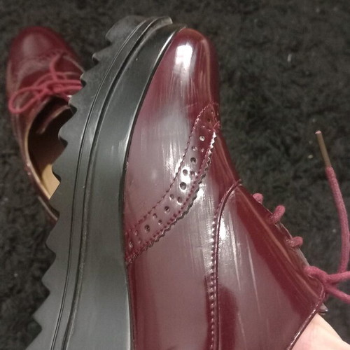 Oxford women's shoes size 39 like new, brown and red