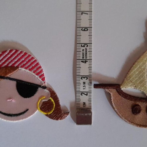 Children's iron-on patches new, set of 2 motifs