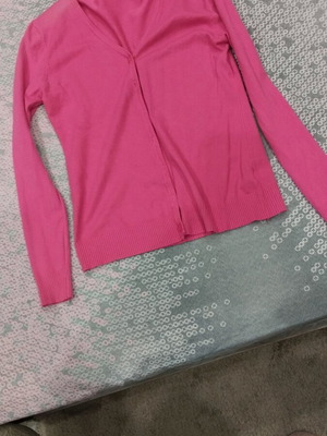 Spring cardigan like new, pink, one size