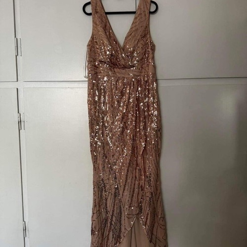 Dress new gold color size L