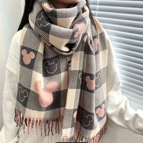 Scarf new grey and beige