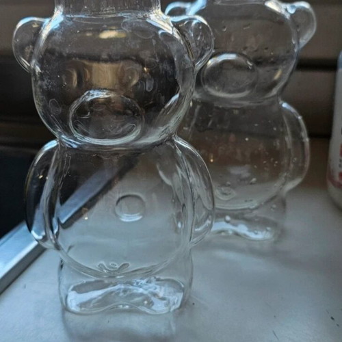 Teddy bear glasses like new for cold drinks