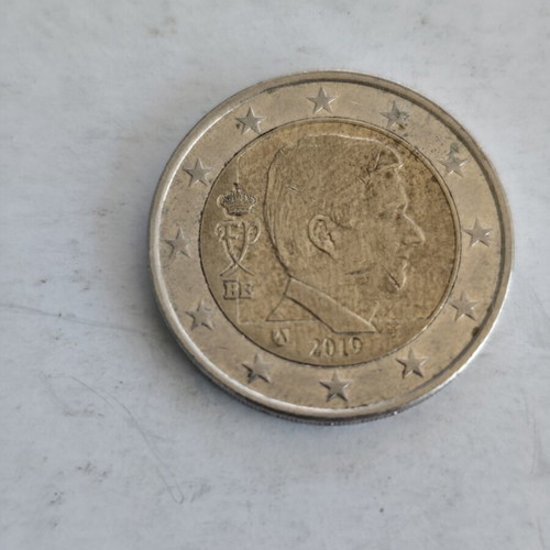 Two Euro Coin Belgium with Philip Portrait 2019