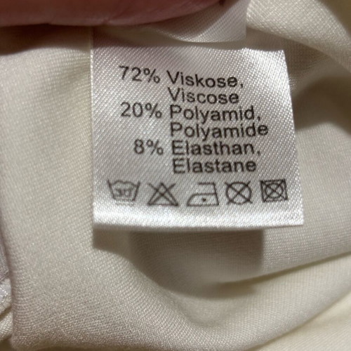 Midi pants with belt and pockets like new, white, size XXL