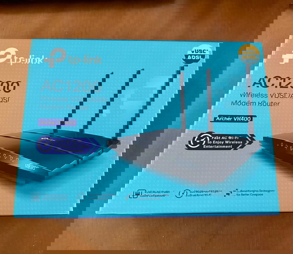 ΚΑΙΝΟΎΡΙΟ TP-Link WiFi Modem/Router AC1200 VR400