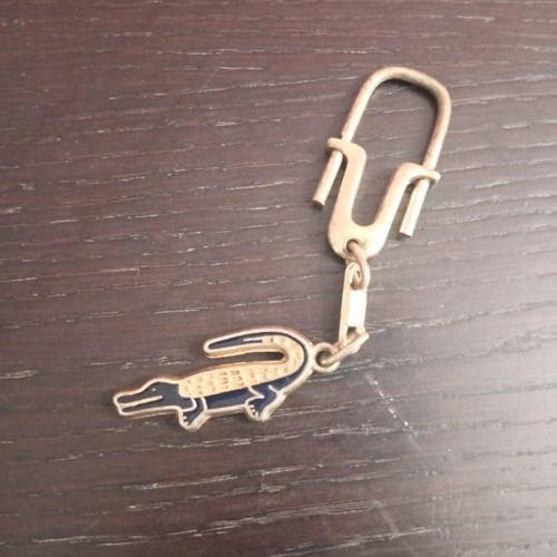 Vintage Lacoste keychain used with crocodile logo