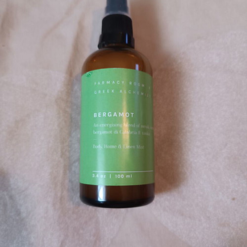 Greekalchemist Linen & Home Spray new with bergamot and neroli scent