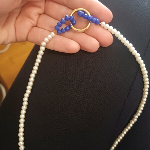 Κολιέ με κούμπωμα κρίκο και δυνατότητα να κρεμάσεις κάτι άλλο καινούργιο