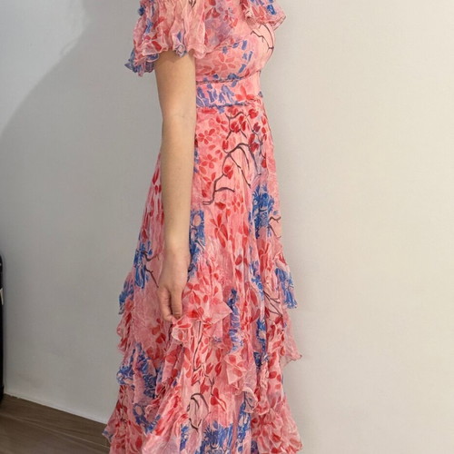 Alice Olivia Galina Maxi silk dress like new