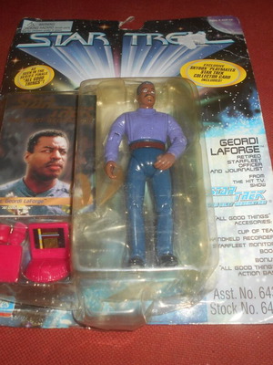 Star Trek Geordi LaForge figure 1995 like new