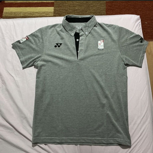 Yonex grey polo shirt new from world tournament