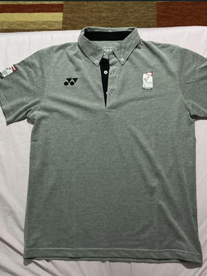Yonex grey polo shirt new from world tournament