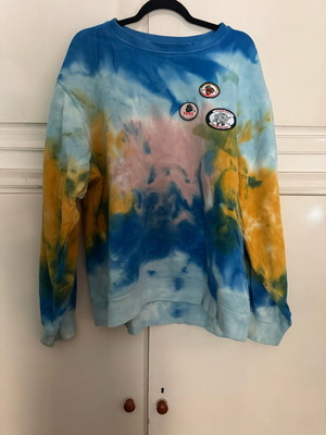 Vans sweatshirt multicolored with patches like new