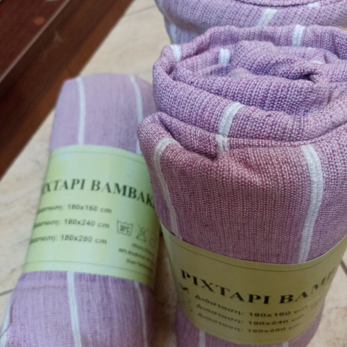 Set of 3 lilac throws with defect summer