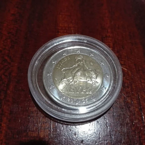 Greek 2 Euro coin unc new