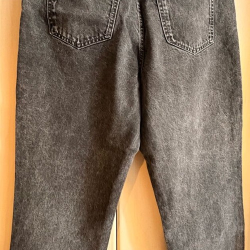 Denim black high-waisted Mango pants size 42 like new