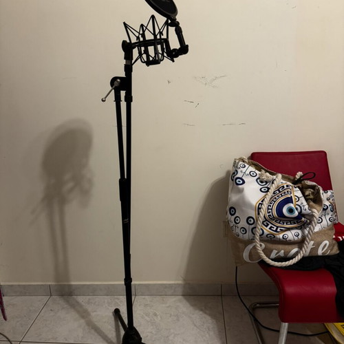 Rode NT1-A condenser microphone with Steinberg UR12 USB audio interface