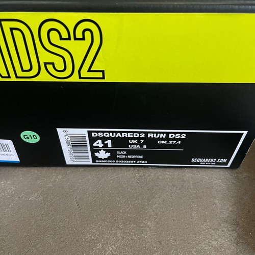 Dsquared2 men's sneakers used, size 41, black