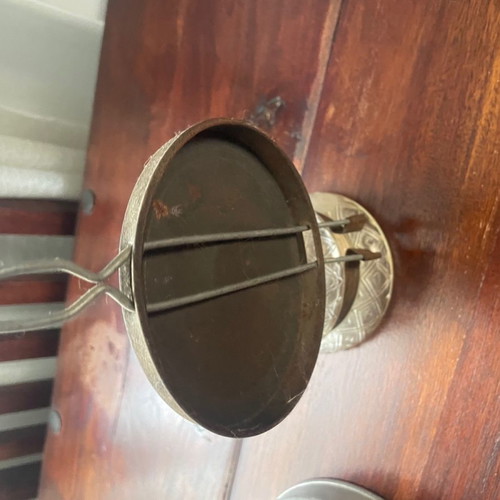 Oil lamps used, set of two