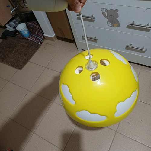 Children's lamp with clouds like new