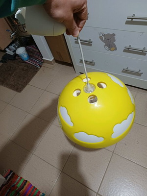 Children's lamp with clouds like new