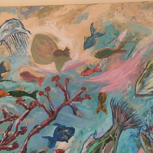 Painting "Vythos" acrylic on canvas new, Jereme K.