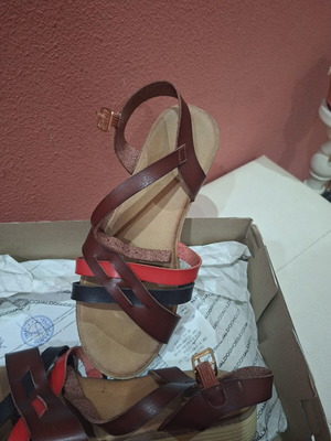 Leather sandals size 37 used