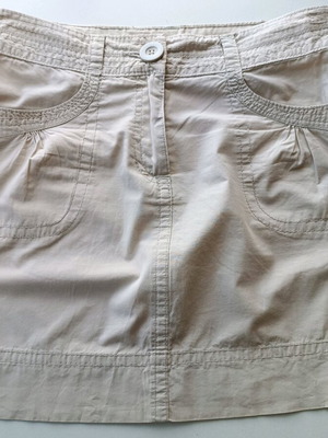 H&M mini skirt beige size 34/ XS