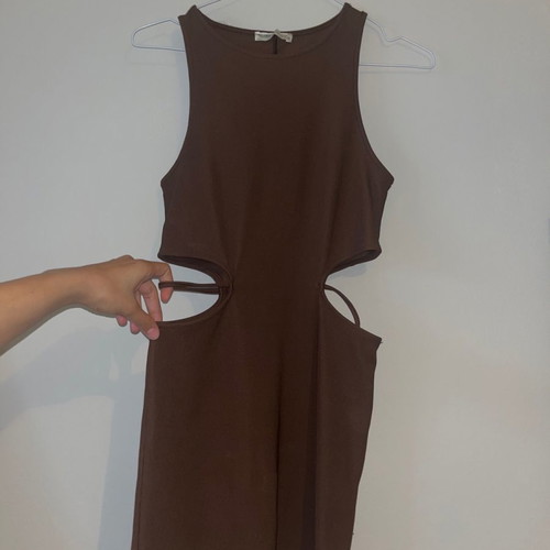 Short brown dress like new, casual size M