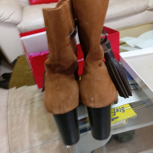 ACBC women's brown boots size 37 like new mid-calf