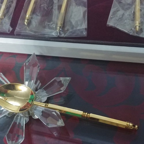 Noritake Japan gold-plated spoons set new