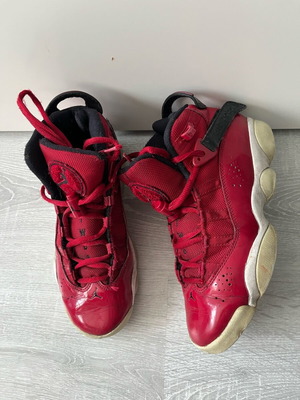 Nike Air Jordan 6 Rings μεταχειρισμένα κόκκινα αθλητικά παπούτσια μέγεθος 37.5