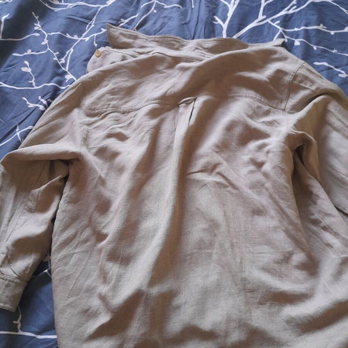 Linen shirt used like new, beige, large-xl