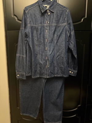 H&M denim shirt and jeans set used, blue