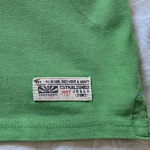 Funky Buddha Shirt size M like new, green