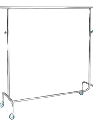 Clothing rack with wheels
