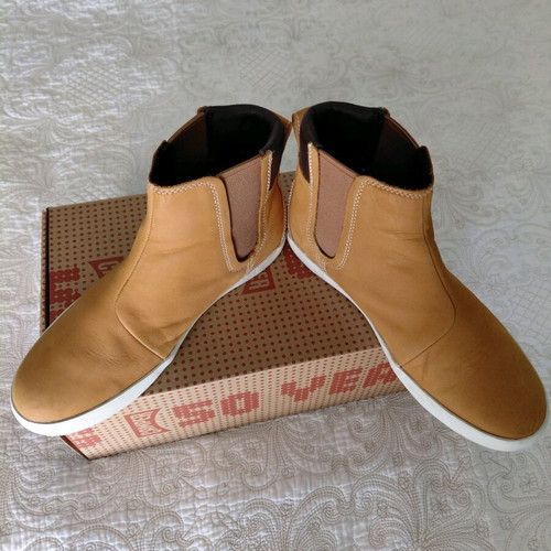 Leather Chelsea boots Timberland orange like new