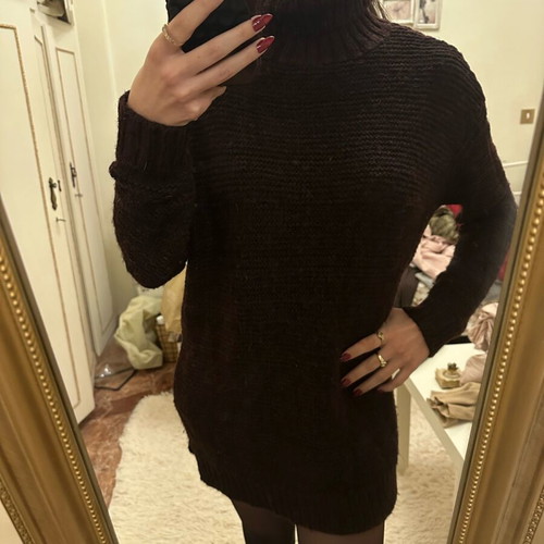 Zara sweater dress like new, brown