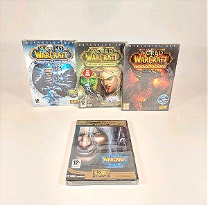 Warcraft Expansion Sets συλλογή sealed/σφραγισμένα PC