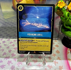 Lorcana Disney tcg card fishbone quill
