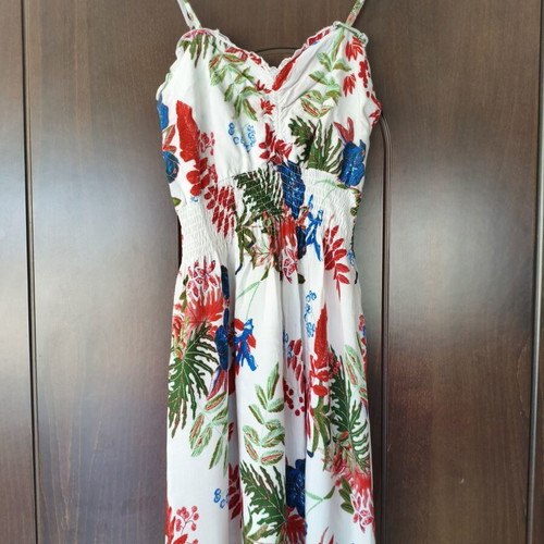 J.Stars floral maxi dress used, viscose, size S/M