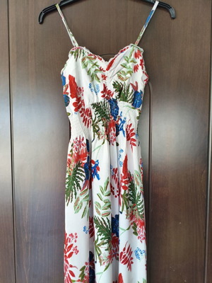 J.Stars floral maxi dress used, viscose, size S/M