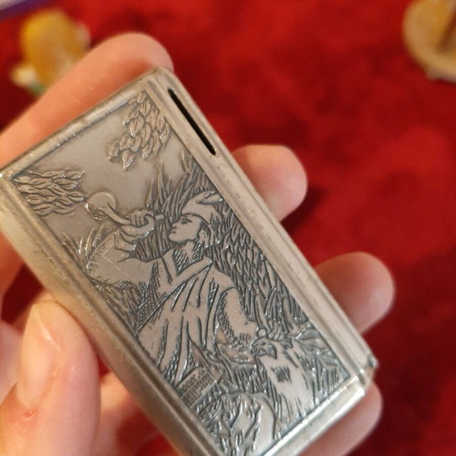 Win electronic lighter used, vintage with case